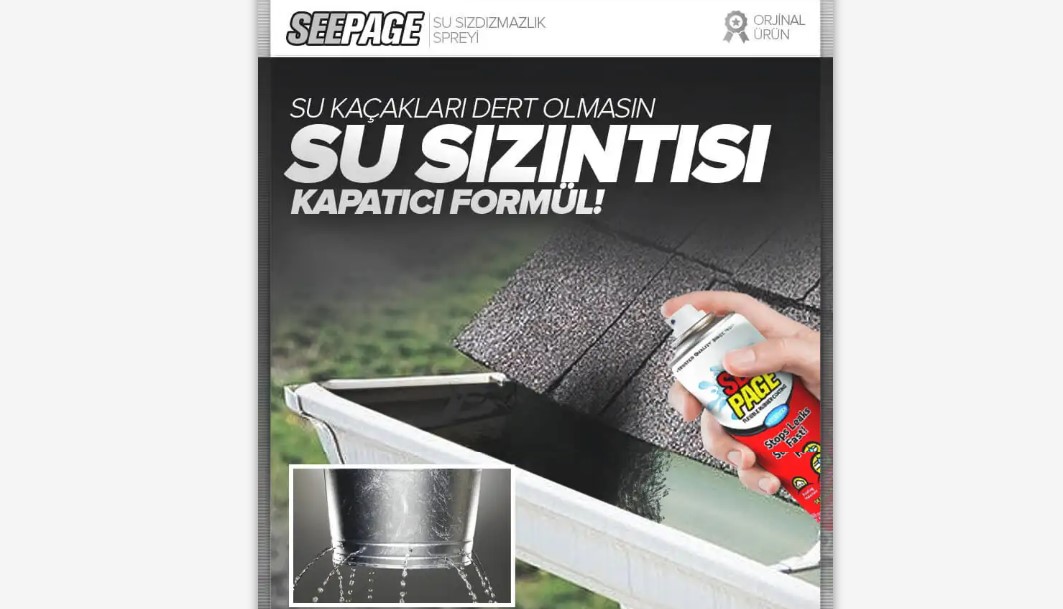 Su Akıntılarına Kesin Ve Hızlı Çözüm