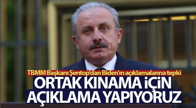TBMM Başkanı Şentop: 'Ortak kınama için hazırlık yapıyoruz'
