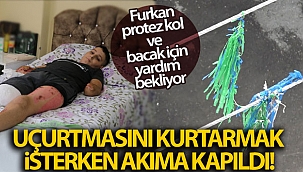 Uçurtması yüksek gerilim hattına takılan çocuk ölümden döndü