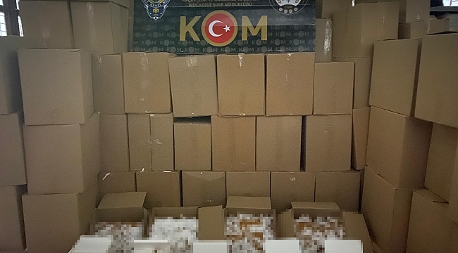 Adana'da 5 milyon 550 bin kaçak makaron ele geçirildi