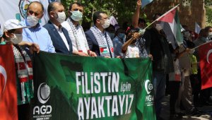 Başkent'te Filistin şehitleri için gıyabi cenaze namazı kılındı