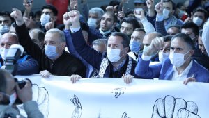 İsrail'in Mescid-i Aksa'ya yönelik saldırıları Ankara'da protesto edildi