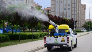 Kahramankazan'da haşerelere karşı ilaçlama