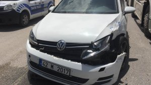 Konya'da trafik kazası: 2 yaralı