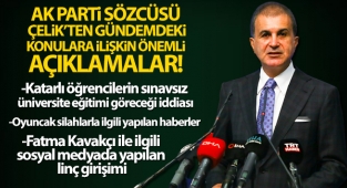 AK Parti Sözcüsü Çelik: 'Hiçbir şey olmamış gibi yalana devam ediyorlar'
