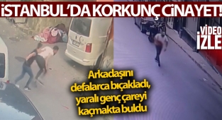 İstanbul’da korkunç cinayet kamerada: Yaralı halde motorla kaçtı, hastanede öldü