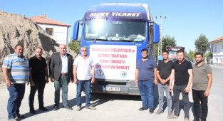 Karaman'dan Manavgat'a 20 bin balya saman