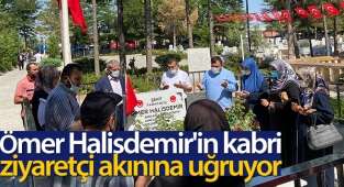 Ömer Halisdemir'in kabri, ziyaretçi akınına uğruyor