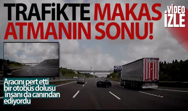 Otobanda dehşet anları!