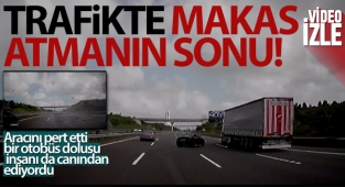 Otobanda dehşet anları!
