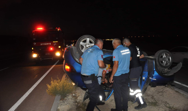 İnşaat halindeki köprüden uçan otomobilin sürücüsü öldü