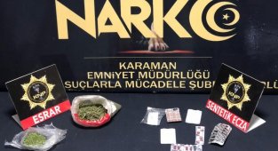 Karaman'da uyuşturucu ticareti yapan 4 kişi tutuklandı