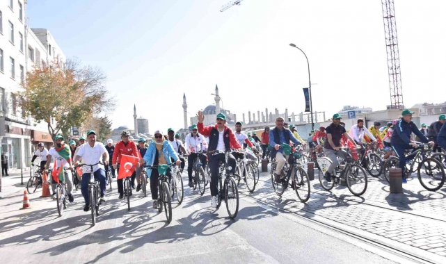 Konya Bisiklet Festivali'nde bisiklet turu coşkusu