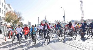 Konya Bisiklet Festivali'nde bisiklet turu coşkusu
