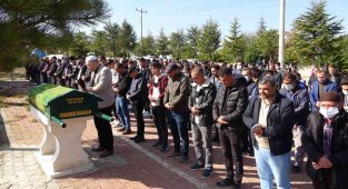 Konya'da öldürülen Adem Topbaş son yolculuğuna uğurlandı
