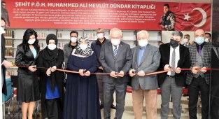KMÜ'de şehit adına kitaplık açıldı
