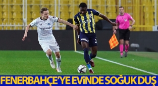Fenerbahçe'ye evinde soğuk duş