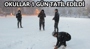Karaman'da Yarın Okullar Tatil Edildi