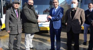 Karaman'da mesleki intibak eğitimini tamamlayan şoförler belgelerini aldı