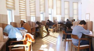 Aksaray'da Millet Kıraathanesi yarıyıl tatilinde doldu taştı