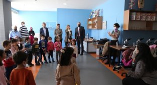 Çocuklar bilim kampında atölye çalışmalarına katıldı