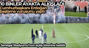 Cumhurbaşkanı Erdoğan, Senegal Stadyumu’nun açılış törenine katıldı