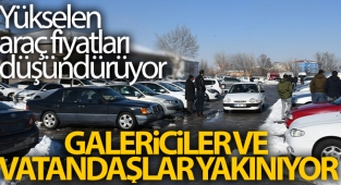 Galericiler satış olmadığından vatandaş düşmeyen fiyatlardan yakınıyor
