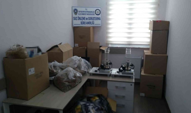 Konya'da kaçak sigara operasyonu: 7 gözaltı