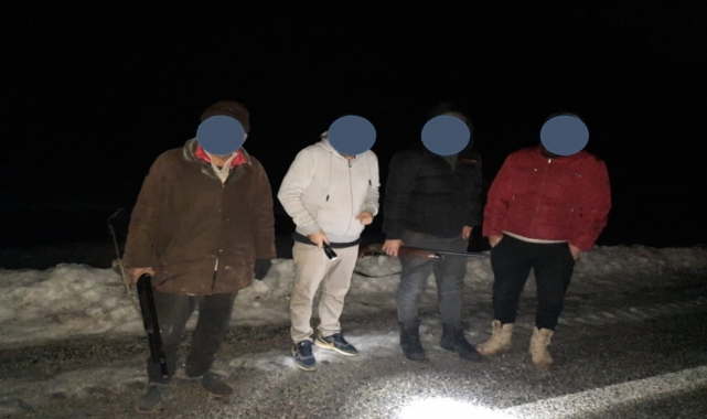 Konya'da projektörle avlandığı iddia edilen 4 kişi yakalandı