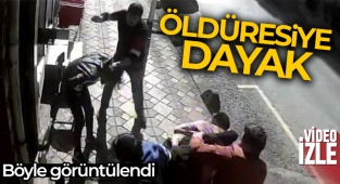 Zeytinburnu’nda öldüresiye dayak kamerada