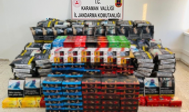 Karaman'da 229 kilo kaçak tütün ele geçirildi