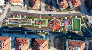Aksaray'da parklara 19 yeni çok amaçlı spor sahası yapıldı