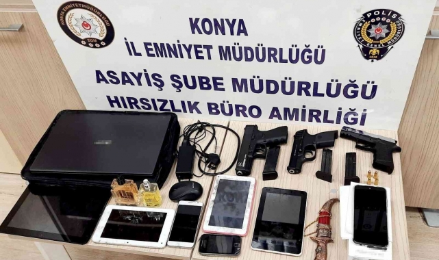 Konya'da 5 evden hırsızlık yapan şüpheli, ayak izinden yakalandı