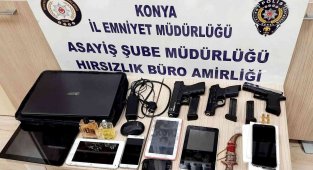 Konya'da 5 evden hırsızlık yapan şüpheli, ayak izinden yakalandı