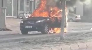 Konya'da cip alev alev yandı