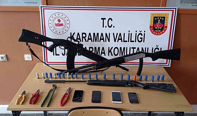 Karaman'da kablo hırsızlığı şüphelisi tutuklandı
