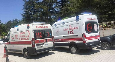 Konya'da iki otomobil çarpıştı: 3 yaralı