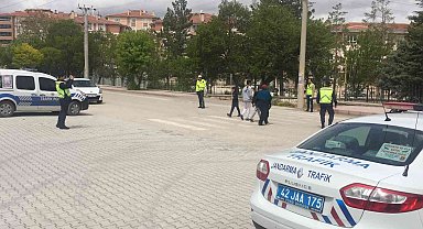 Kulu'da "Yayalar için 5 adımda güvenli trafik" uygulaması yapıldı