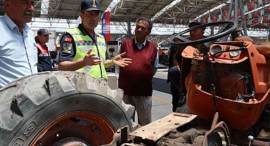 Tarım fuarında jandarmadan uygulamalı eğitim