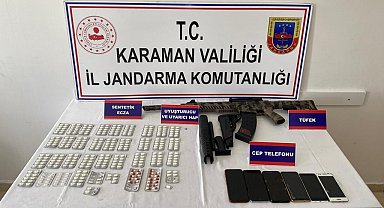 Karaman merkezli uyuşturucu operasyonunda 3 kişi tutuklandı