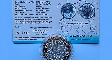 Karamanoğulları dönemine ait dirhem hatıra para olarak bastırıldı
