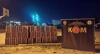 Konya'da 4 milyon 600 adet kaçak makaron ele geçirildi