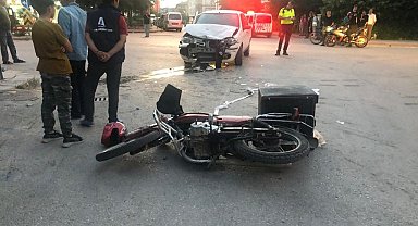 Konya'da otomobil ile motosiklet çarpıştı: 1 yaralı