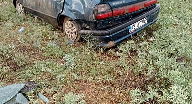 Konya'da otomobil takla attı: 2 yaralı