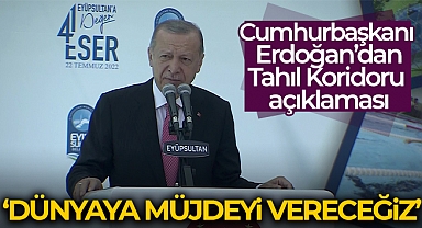 Cumhurbaşkanı Erdoğan'dan Tahıl Koridoru açıklaması