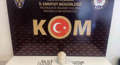 Konya'da Roma Dönemi'ne ait heykel ele geçirildi