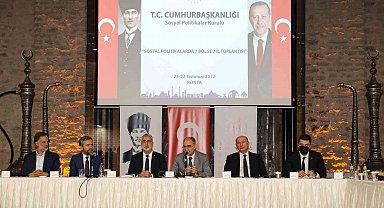 Konya'da "Sosyal Politikalarda 7 Bölge 7 İl Projesi" toplantısı yapıldı