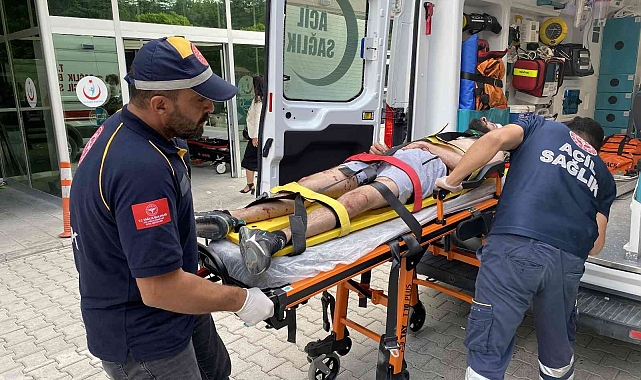 Kulu'da darp edilen genç hastanelik oldu