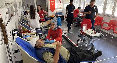 Kulu'da Kızılay'a kan bağışı