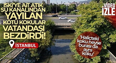 Pendik’te İSKİ’ye ait atık su kanalından yayılan kötü kokular vatandaşı bezdirdi